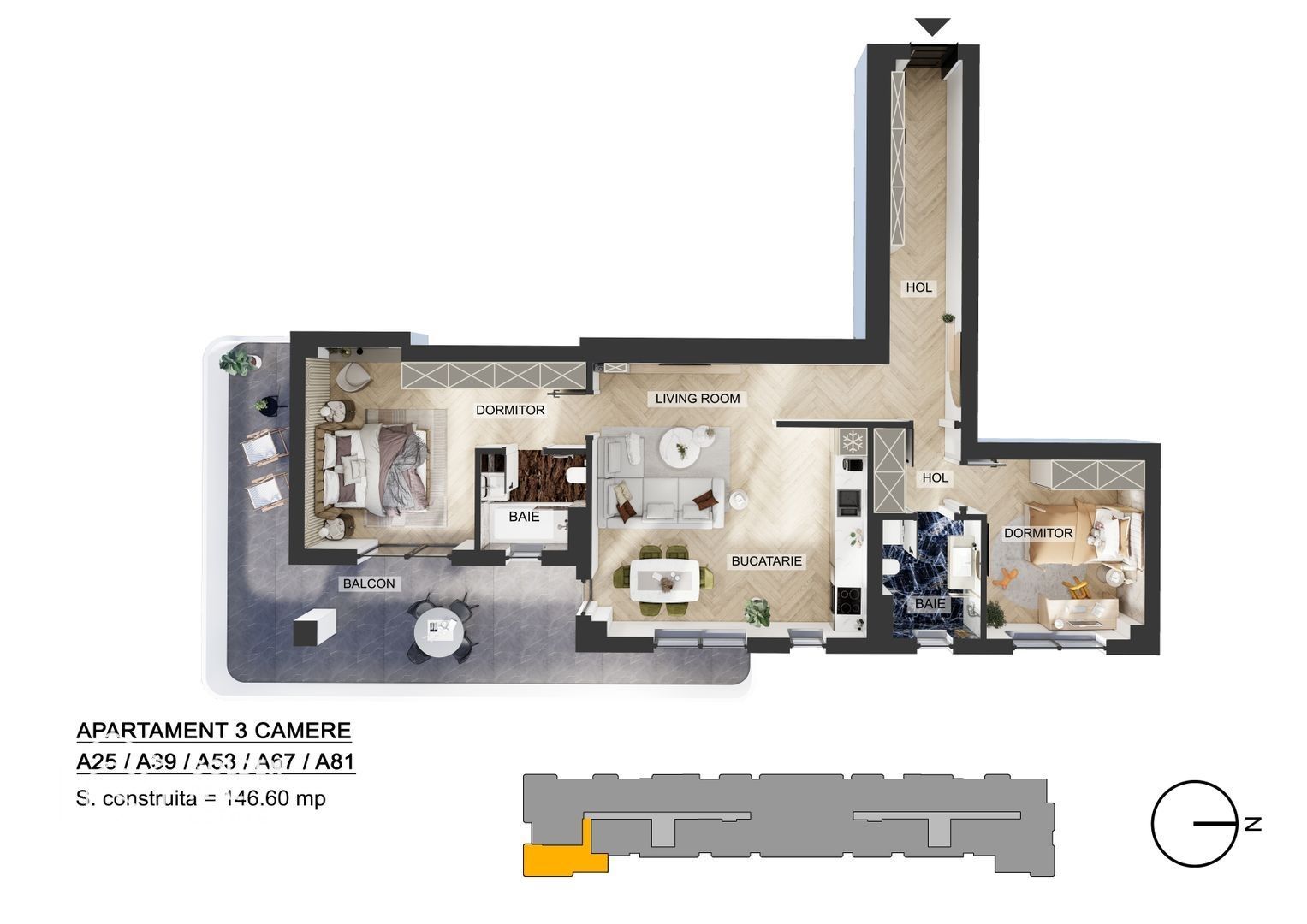 Apartamente 3 camere, Pipera, comision 0 % - Poză 18