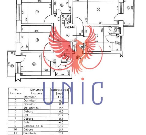 Apartament ultracentral decomandat, 4 camere - Poză 9