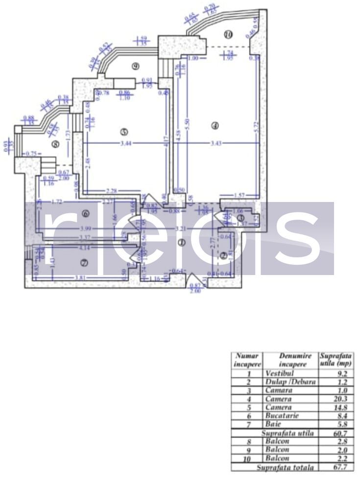 VANZARE 2 CAMERE - DECOMANDAT - UNIRII - FANTANI - Poză 17