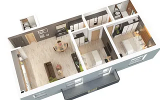 Apartament premium 73.5 mp utili 3 camere 2 bai etaj 1 zona Dna Stanca - Poză 11