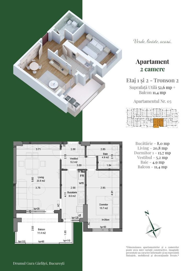 COMPLEX PREMIUM DE BLOCURI P+3 / AP 2CAM DECOMANDAT. PALLADY! - Poză 2