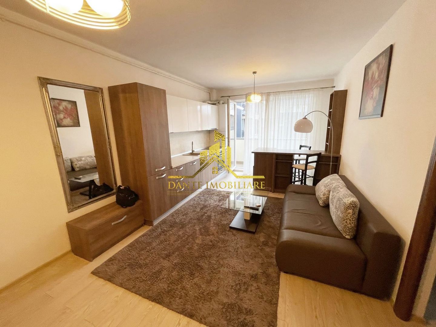 2 camere, semidecomandat, mobilat modern, bloc nou, balcon, Centru - Poză 11