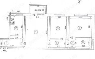 Apartament 3 camere SD, et. 2, Zimbru, mobilat și utilat, locuibil (#) - Poză 9