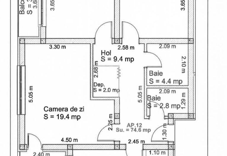 Apartament de 3 camere la cheie | Selimbar – 75 mp utili, vedere panoramică - Poză 14