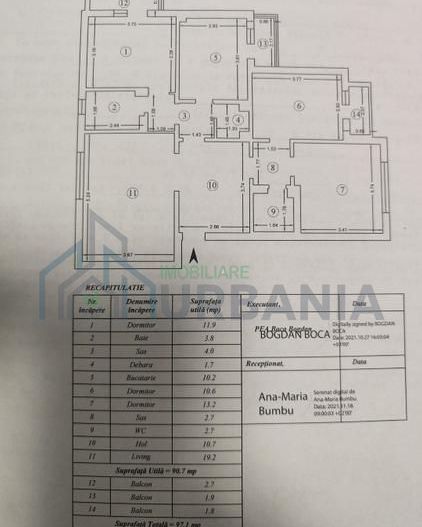 Apartat 4 camere 97m2 bloc 1989 persoană fizică, fără AGENȚI - Poză 13