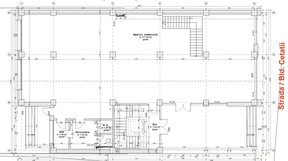 Spatiu comercial de închiriat  bulevardul Cetății - Poză 9