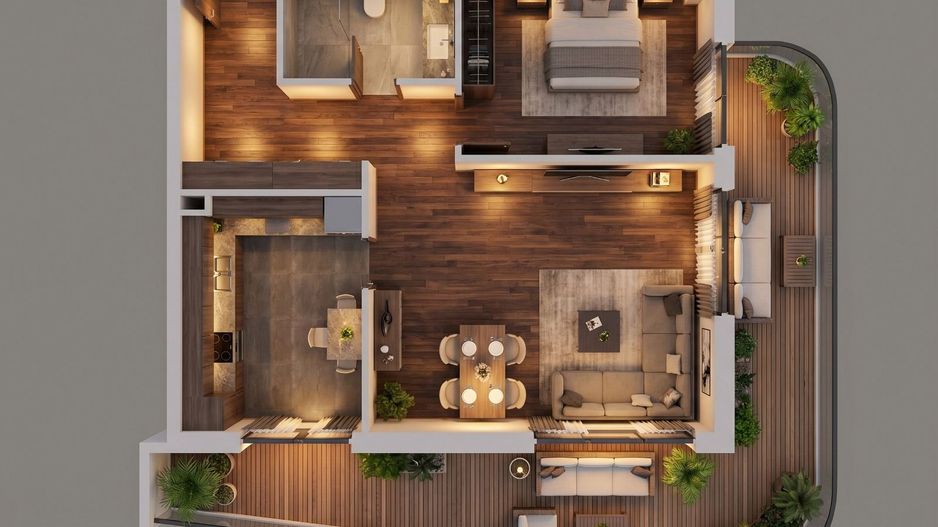 Studio Dublu- One Lake District Apartments- Loc parcare inclus - Poză 6