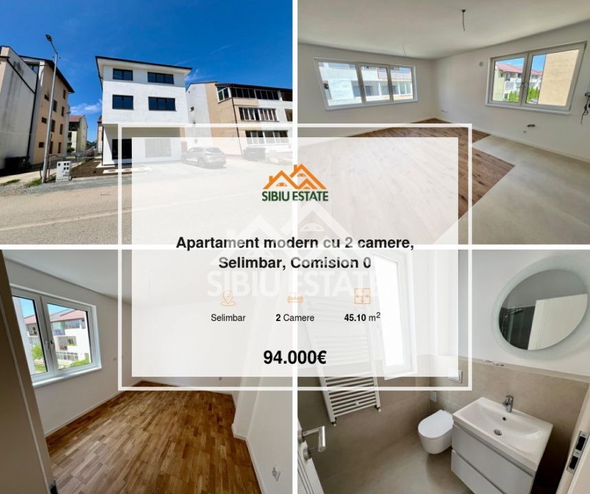Apartament decomandat cu 2 camere Preț sub media zonei-Selimbar - Poză 1