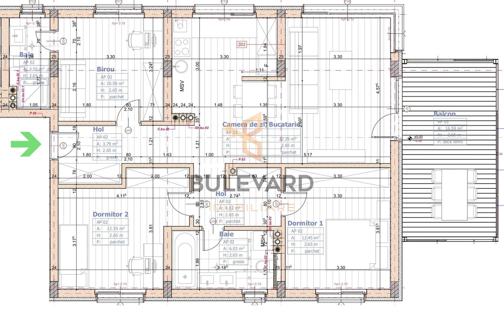 Comision 0, apartament 4 camere, terasa 17mp, garaj, cartier Europa! - Poză 15