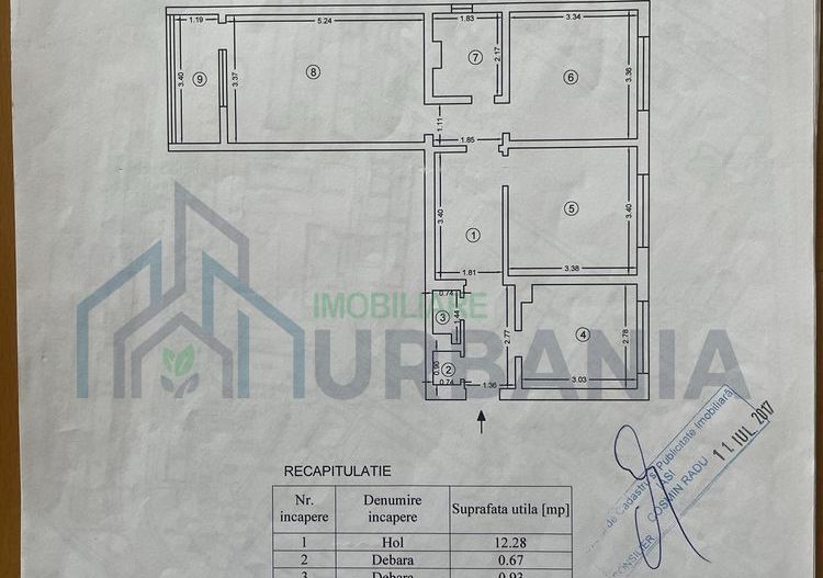 Apartament 3 camere decomandat, zona Alexandru cel Bun, 66 mp utili, mobilat si echipat - Poză 1