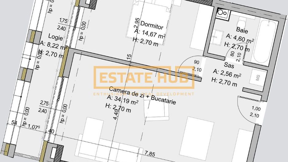 PRESALE Traian 44 | 2 camere premium | 0% comision - Poză 6