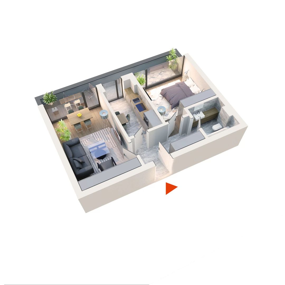 Apartament de vanzare 2 camere - Bucuresti Noi - Poză 2