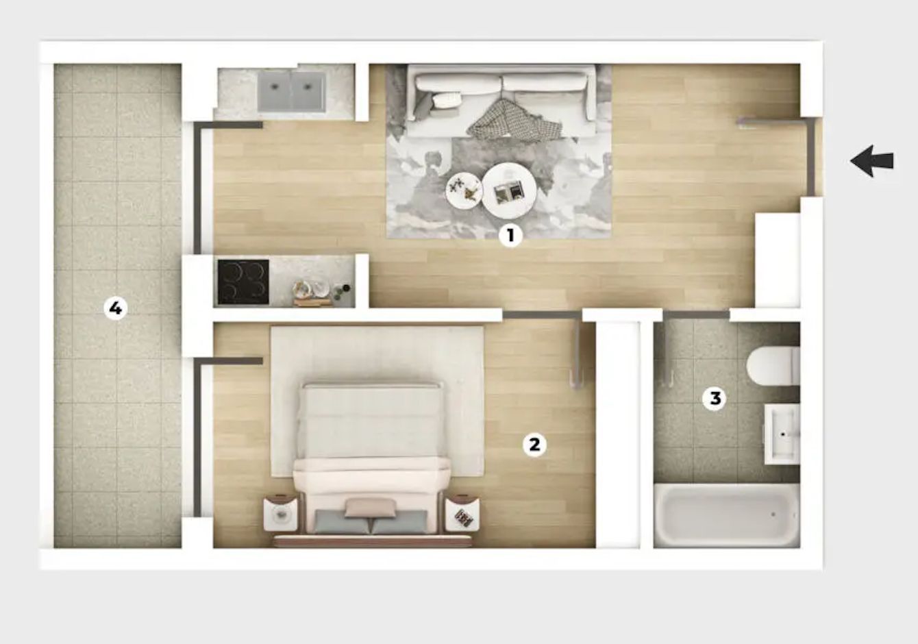 studio-38mp+parcare/mutare imed/15min metrou Leonida sau Berceni - Poză 2