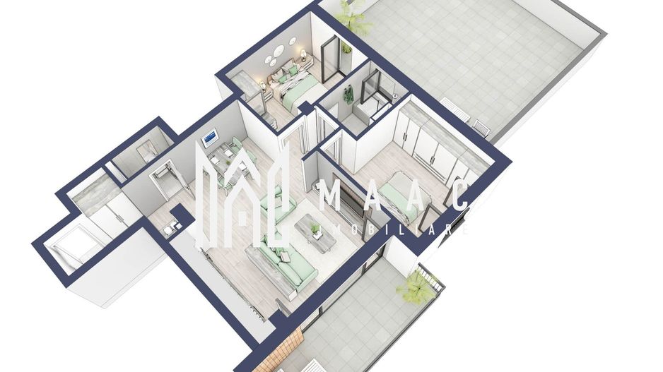 Apartament 3 camere | Balcoane/Terase 31.8 mp | Turnisor - Poză 5