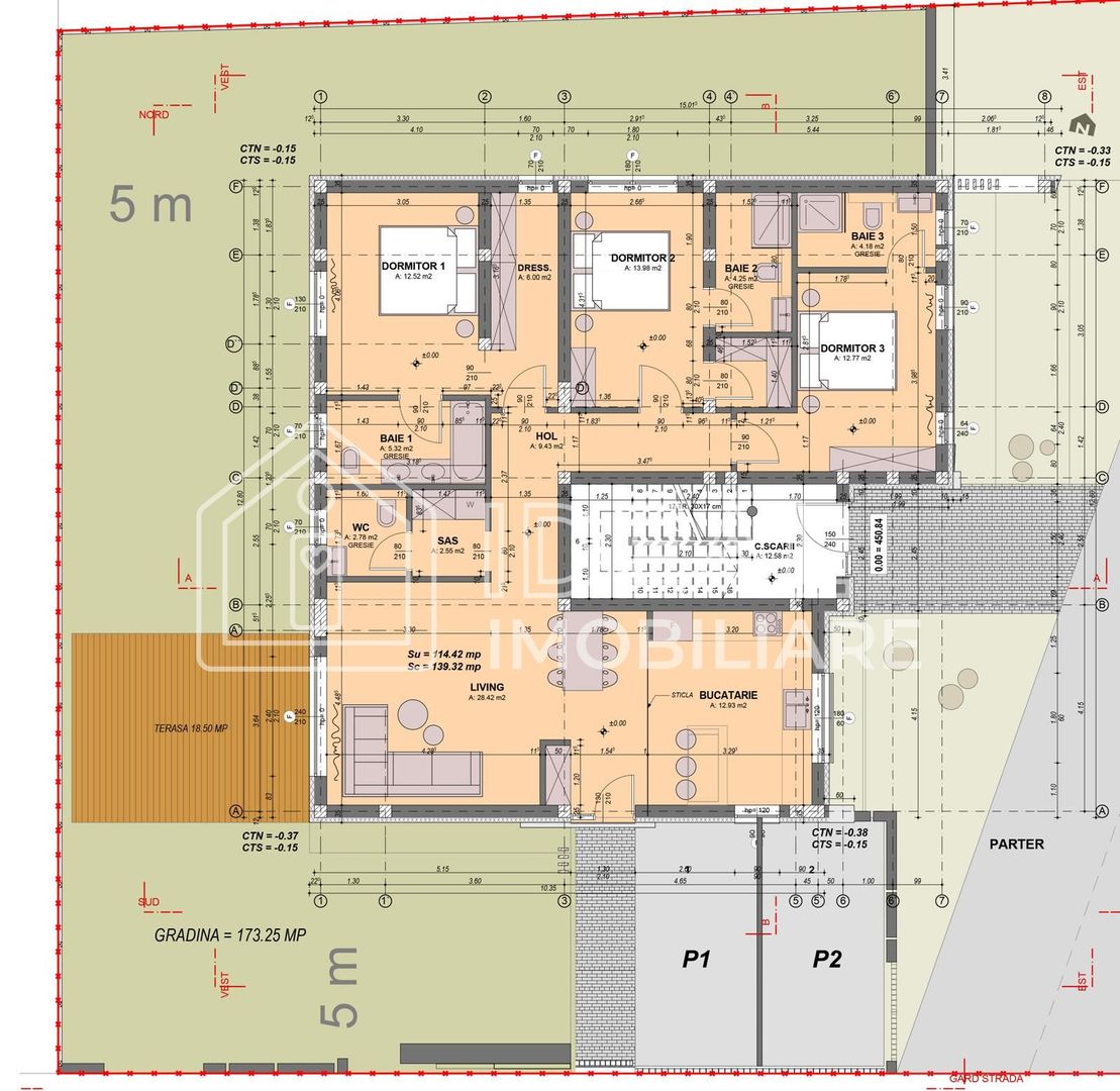Apartament cu 4 camere si gradina 173 mpu, Cartierul Arhitectilor - Schiță 11