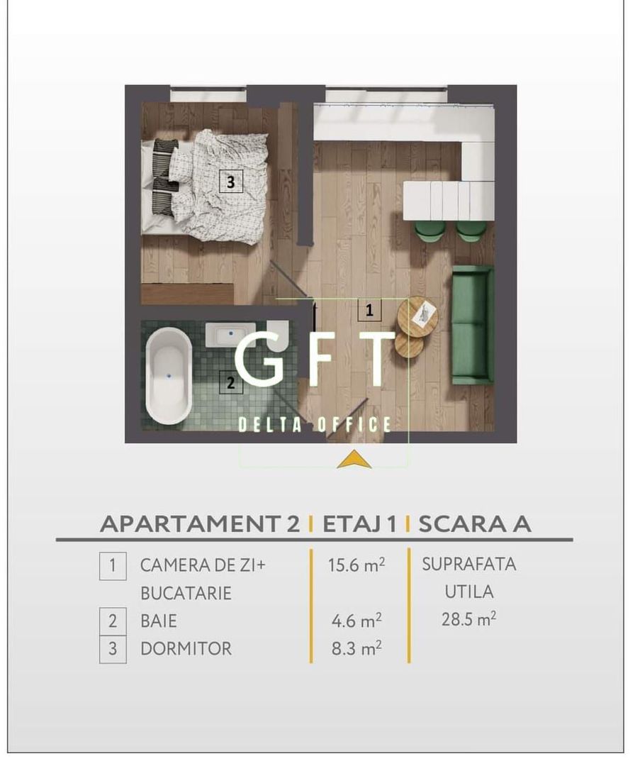 Apartamente 1-3 camere, zona semicentrală! - Poză 6