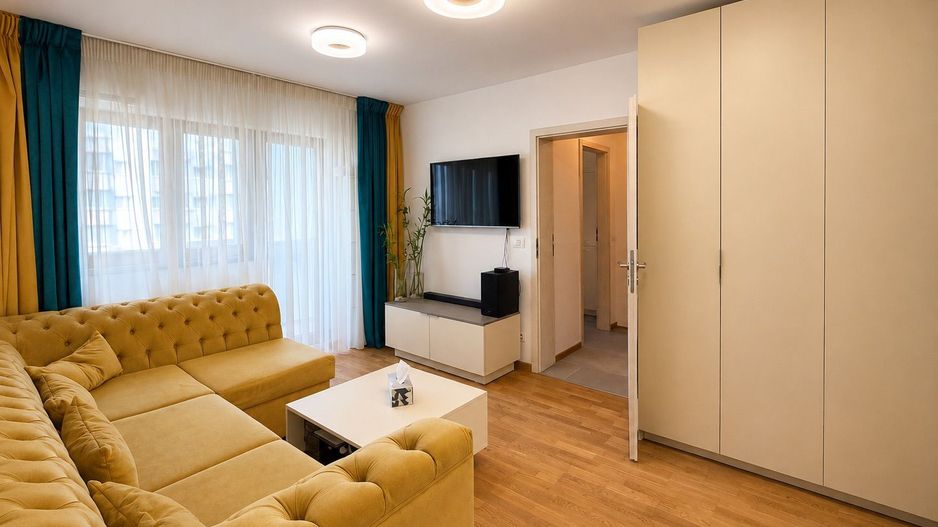 Viitorului - 2 camere, bloc stradal reabilitat termic, mobilat si utilat complet - Poză 2