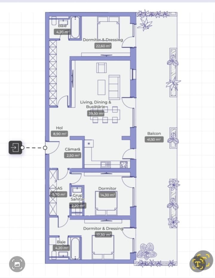 Apartament 4 camere | 165 mp | Piscină | Complex nou 2025 - Schiță 30