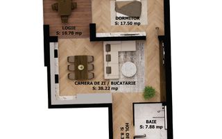Apartament nou, 2 camere, 212 500 Euro. Comision 0. - Poză 1