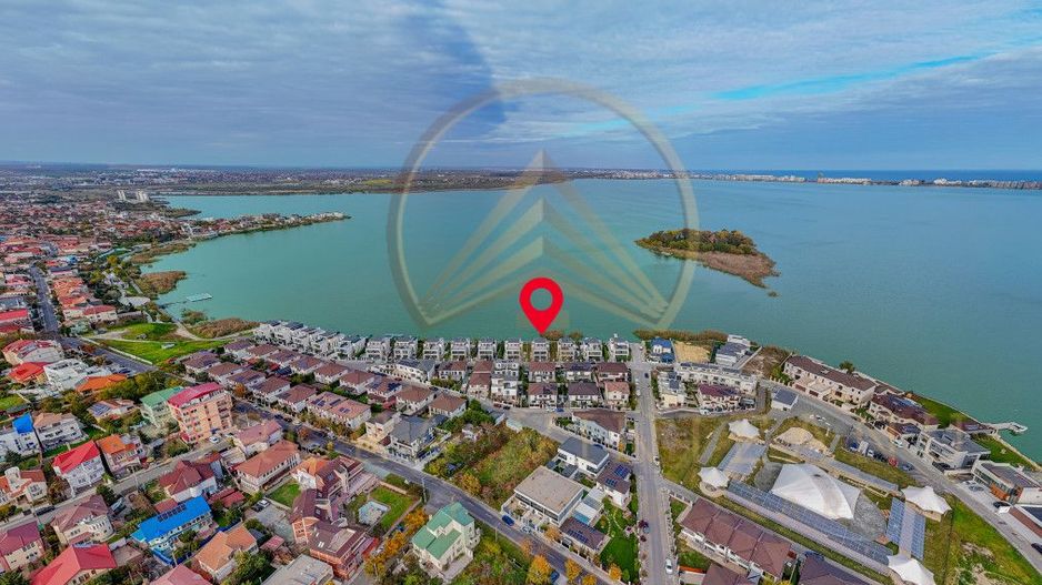 Ovidiu - Casă spectaculoasă , primul rand, cu vedere frontala  spre lac - Poză 5