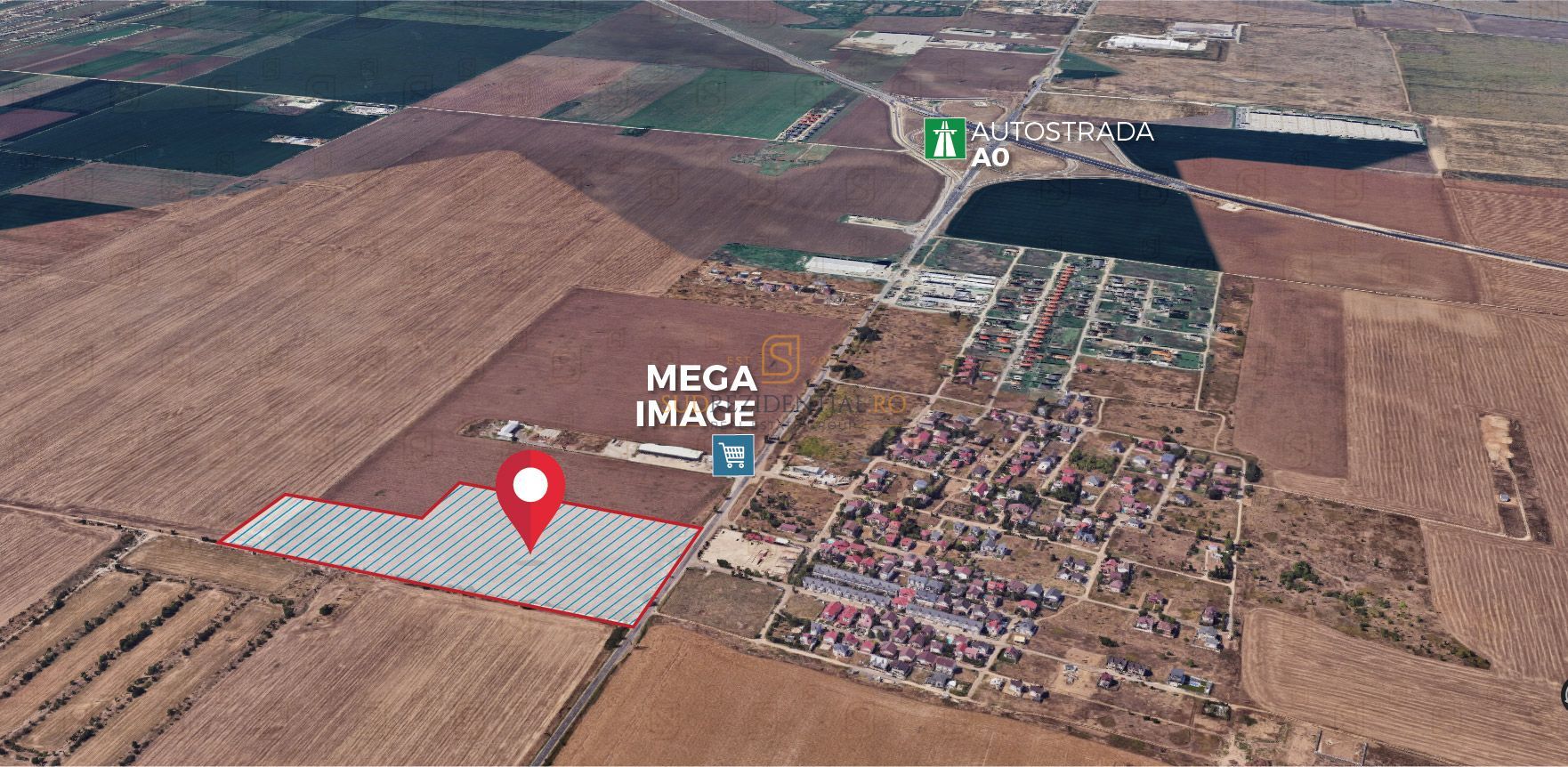 Lot de teren de vanzare, 14.748 mp cu deschidere de 35 ml, DN4 - Poză 2