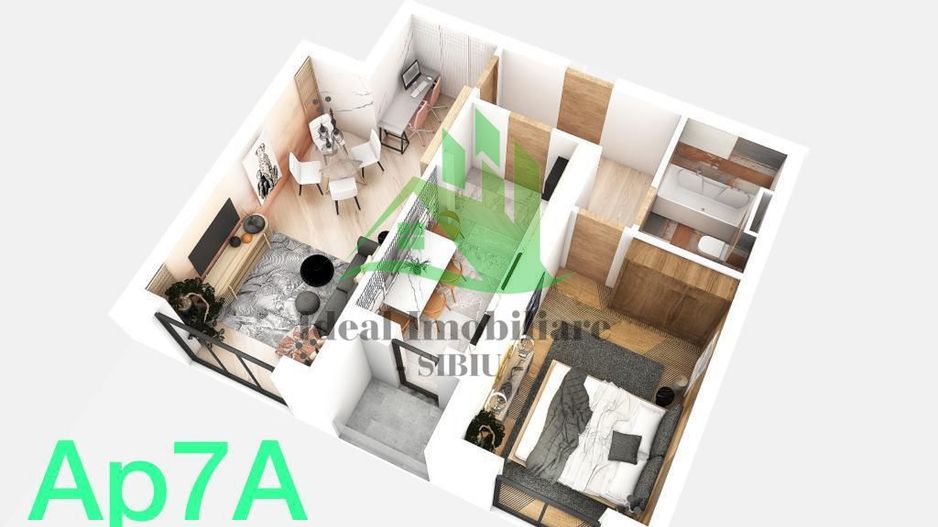 Apartament cu 2 camere si  balcon, zona Doamna Stanca - Poză 4