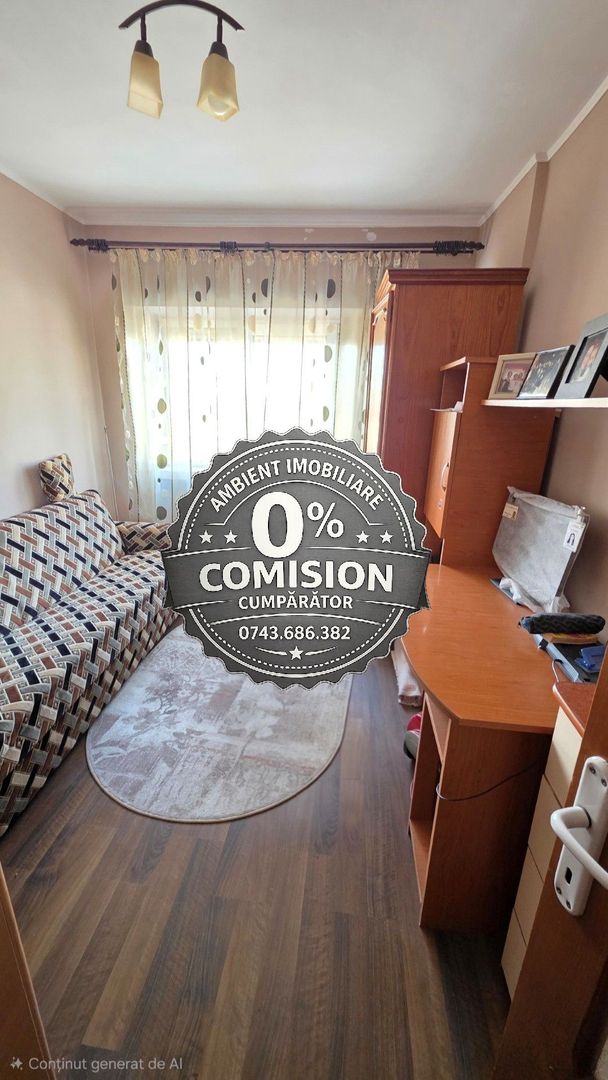 Apartament cu 3 camere, etaj 4, mobilat, VASLUI zona CENTRU - BIG; - Poză 11