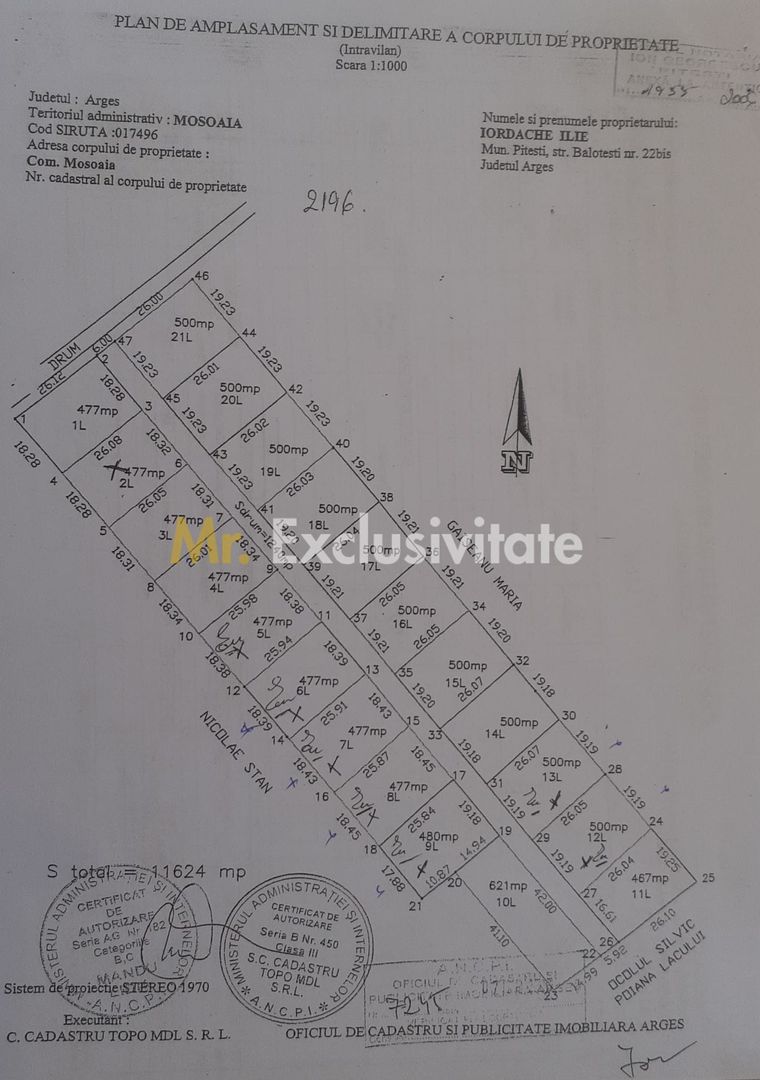 Parcele teren intravilan Mosoaia , str Piscul Priboi- Arges! - Poză 1