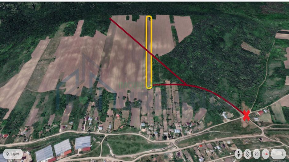 Teren de 1 hectar în Rediu Aldei, comuna Aroneanu, cu potențial de extindere a intravilanului - Poză 3