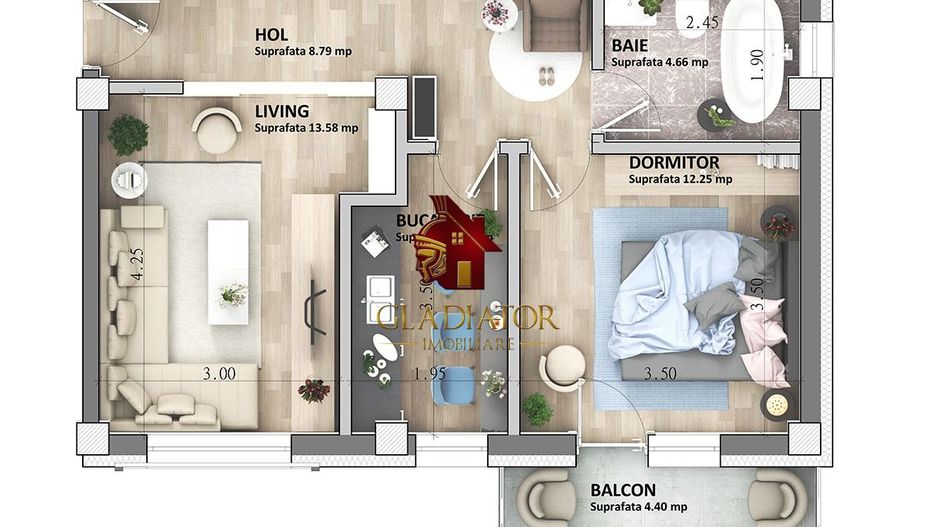 Apartament 2 camere, decomandat, bloc nou, Capat CUG - Lunca Cetatuii - Poză 2
