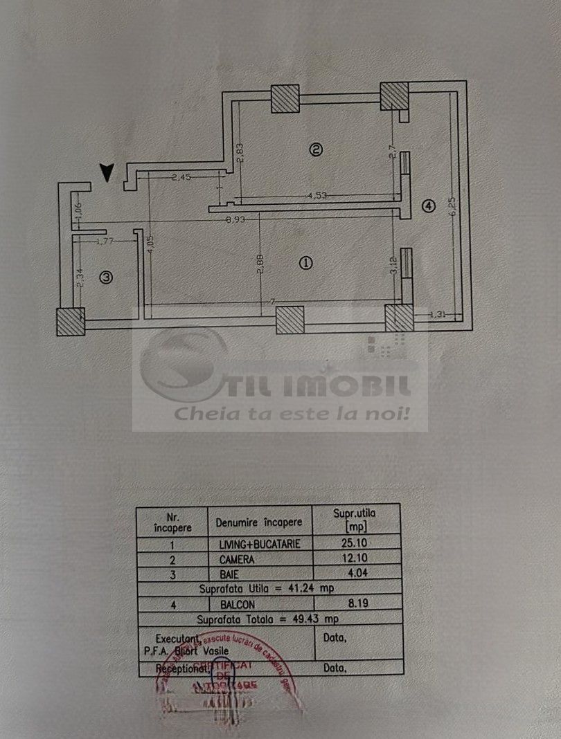 Apartament 2 camere – Concept Residence, Păcurari + parcare intabulată - Schiță 13