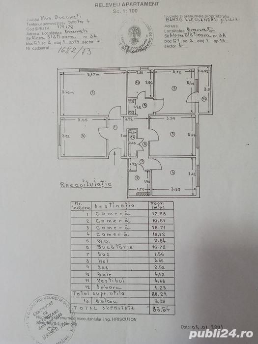 Apartament 4 camere, 2 bai, etaj 1,Berceni - Poză 1