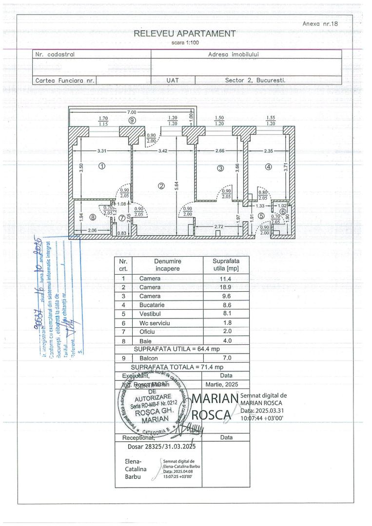 3 camere | Teiul Doamnei | Bloc din 83 | Reabilitat - Poză 21