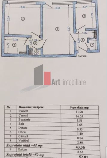 APARTAMENT 2 CAMERE STEFAN CEL MARE - Poză 6