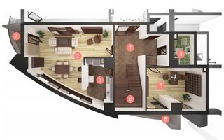 Penthouse pe 2 niveluri de vanzare, 200 mp utili - Poză 2