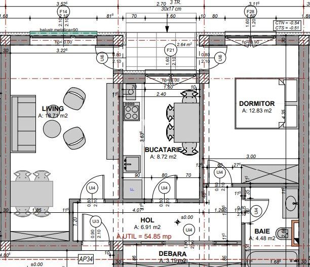 Apartament 2 camere cu gradina, Prelungirea Doamna Stanca - Schiță 10