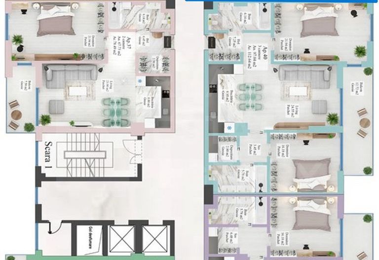 Vânzare, apartament, 2 camere, Carpathia, Brașov - Poză 11