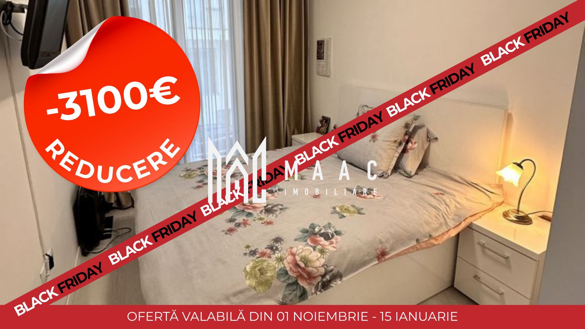 Blck Friday | Apartament 2 camere| Finisat modern | Doamna Stanca - Poză 1