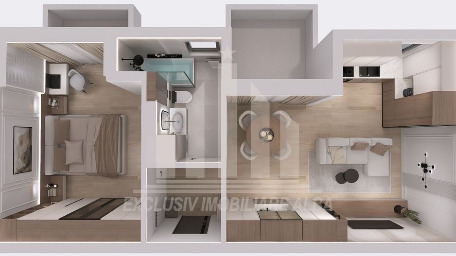 Apartament 2 camere | Open space | 42 mp | Bloc Nou 2026 | Cetate - Poză 4