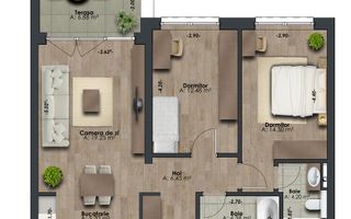 Apartament 3 camere | The Nest | Comision 0% - Poză 2