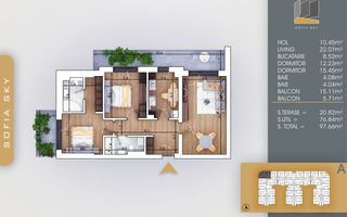 3 CAMERE APROAPE DE METROU TECLU - Poză 1