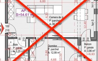 Apartament finisat 2 camere | Imobil nou | str Soporului - Schiță 9