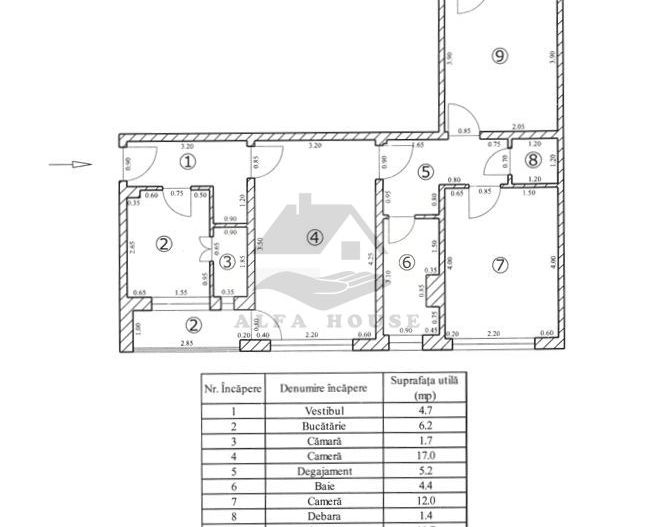 Apartament cu trei camere, zona Centrul Civic,  71 mp - Poză 14