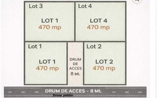 Parcele Vorovești – Miroslava | 470 mp | Utilități | Lângă case NOI - Poză 1