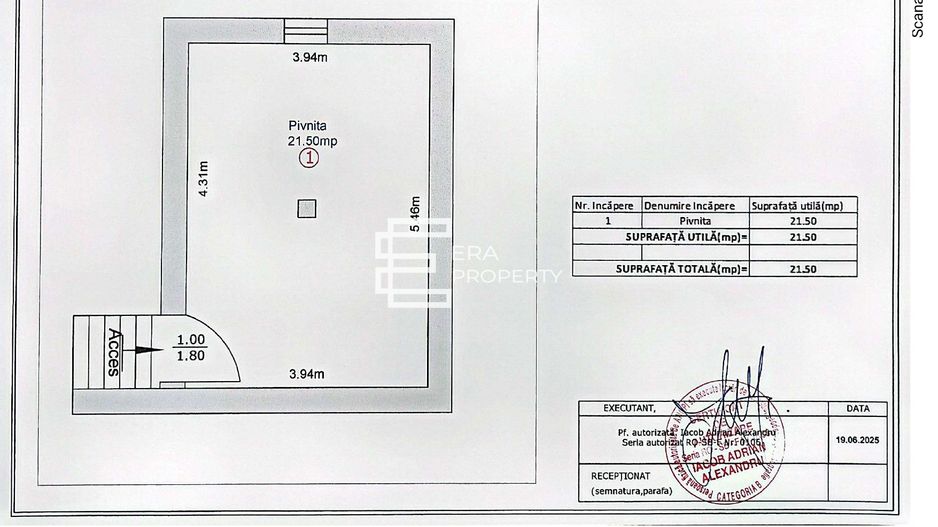 Casa individuala 5 camere/pivnita/garaj/ teren/460mp ,Turnisor/SIBIU - Schiță 15