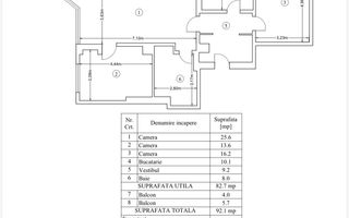 VANZARE - APARTAMENT  PANORAMIC-  4 C -transformat in 3 C- TINERETULUI - Poză 14
