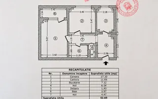 Apartament 2 camere Polonă | Imobil 1982 - Schiță 11