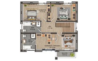 Vila de lux Selimbar proiect Beverly Hills by Casian's Residence - Schiță 11