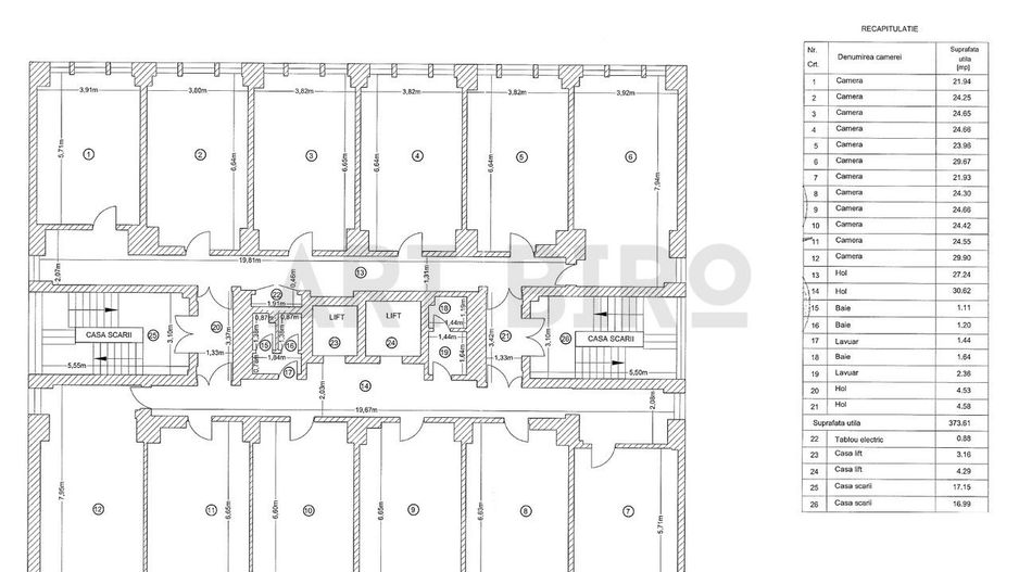 Zero comision, 75-186mp birou mobilat, pret promotional, Splai Unirii - Schiță 14