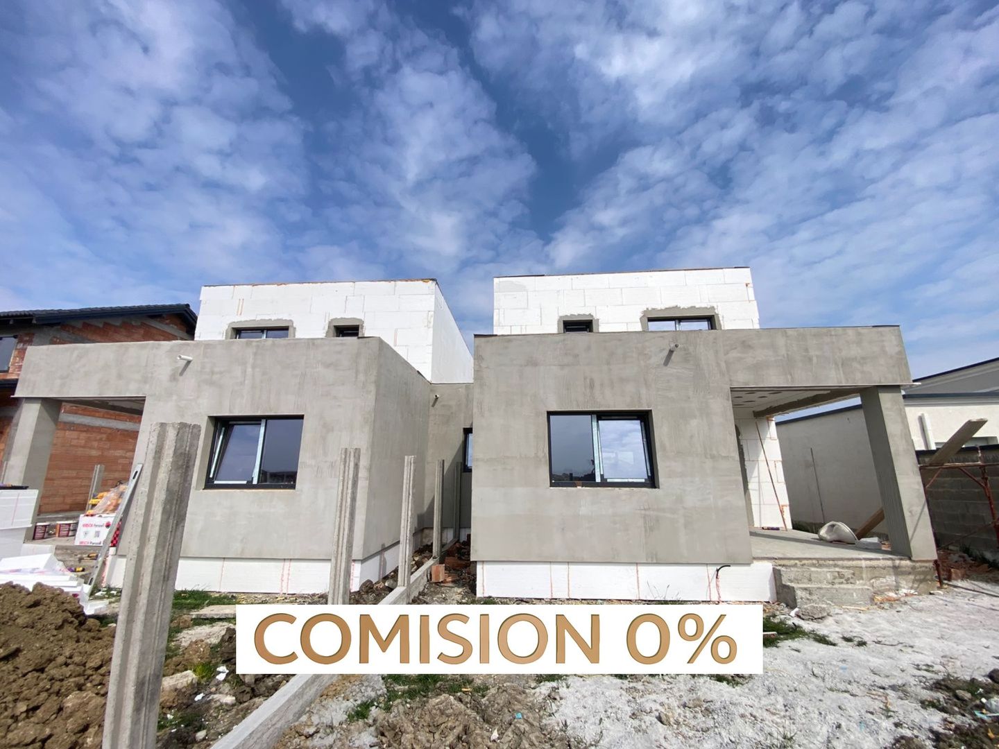 COMISION 0%, Duplex 4 Camere, La Cheie, P+E, 102MP, 335 Teren, SACALAZ - Poză 1